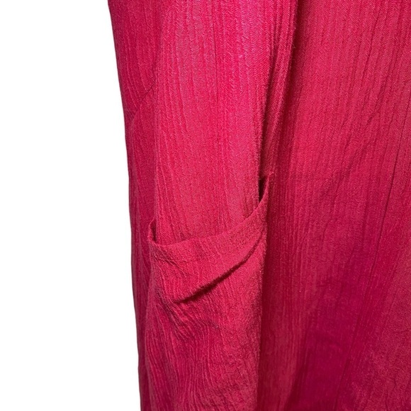 Soft Surroundings Everly Pink Gauze Midi Dress - Picture 6 of 13